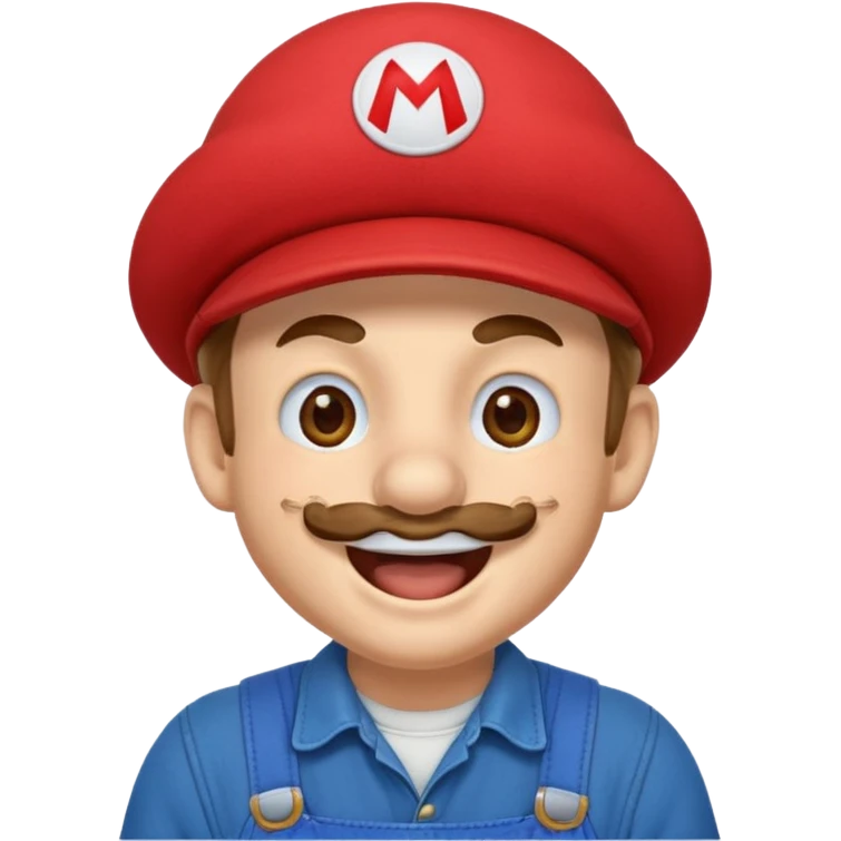 Laughing Mario emoji