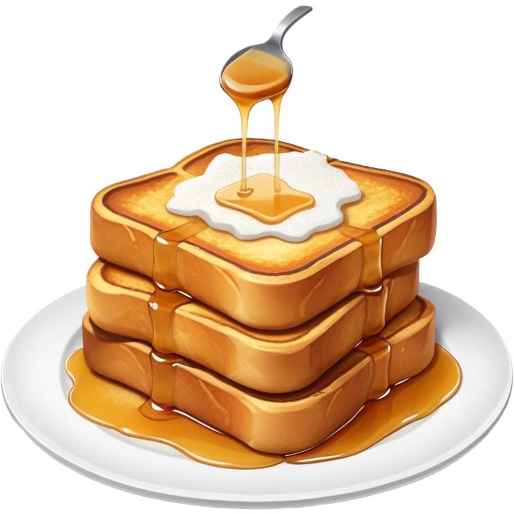 Plate of French toast  emoji