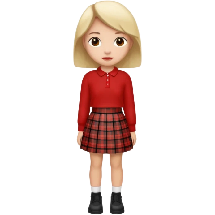 black red skirt short emoji