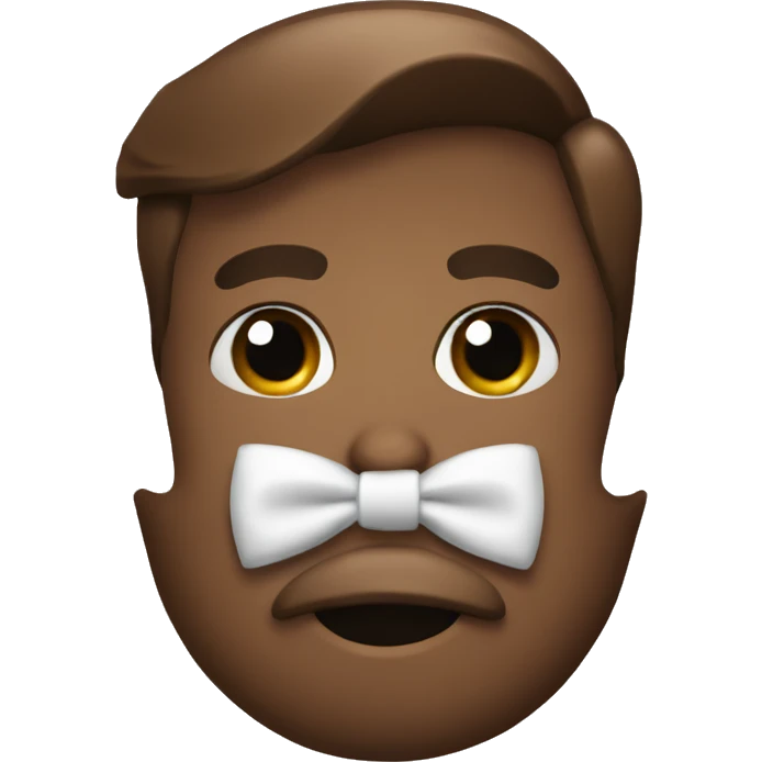 Brown bowtie emoji