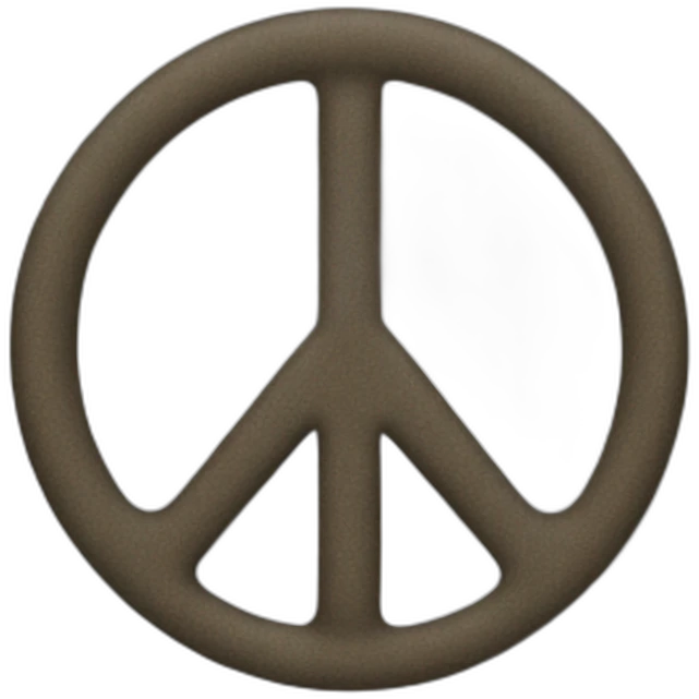 One peace emoji