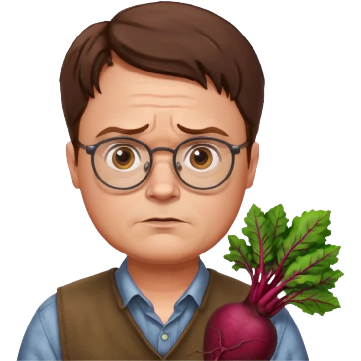 Create an emoji of Dwight schrute from the office emoji