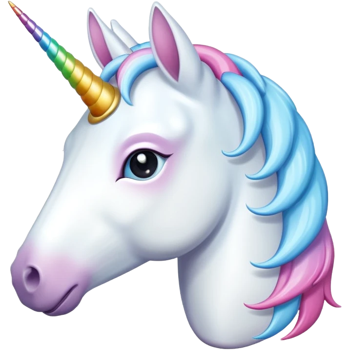 milky colored unicorn emoji