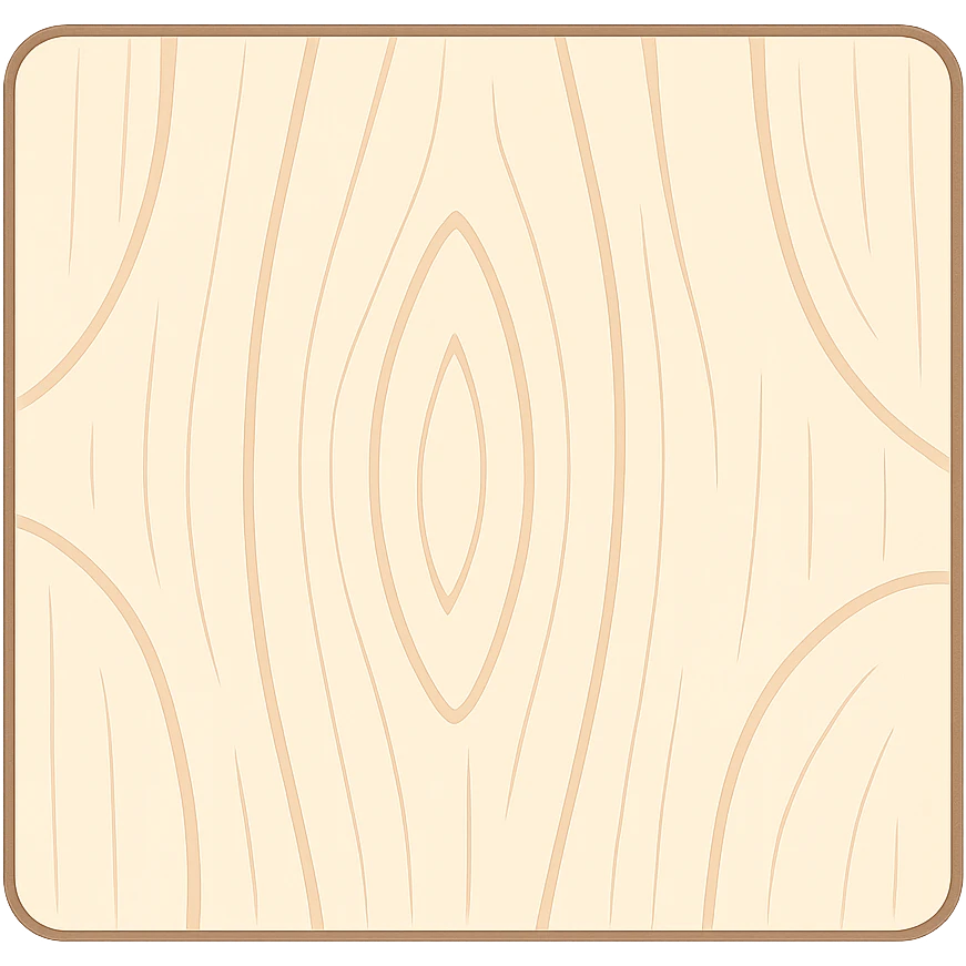 Edit the image to show a light birch wood texture, minimal style, with no background (transparent). Keep the texture subtle and minimalistic. emoji