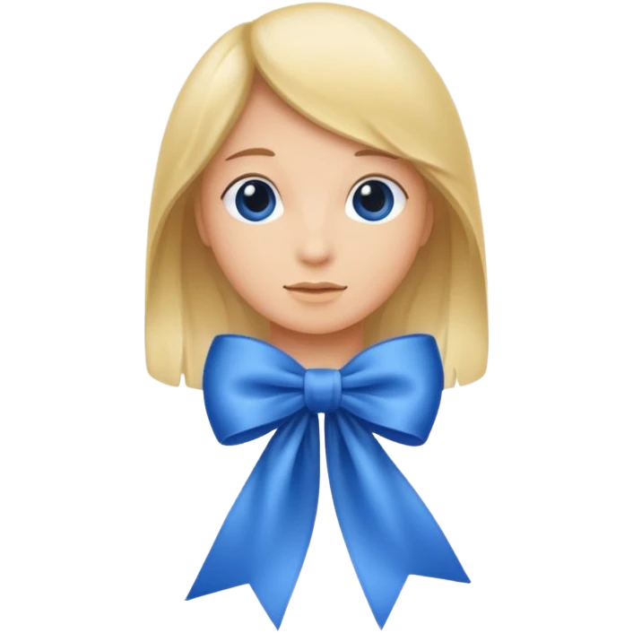 Laço azul  emoji