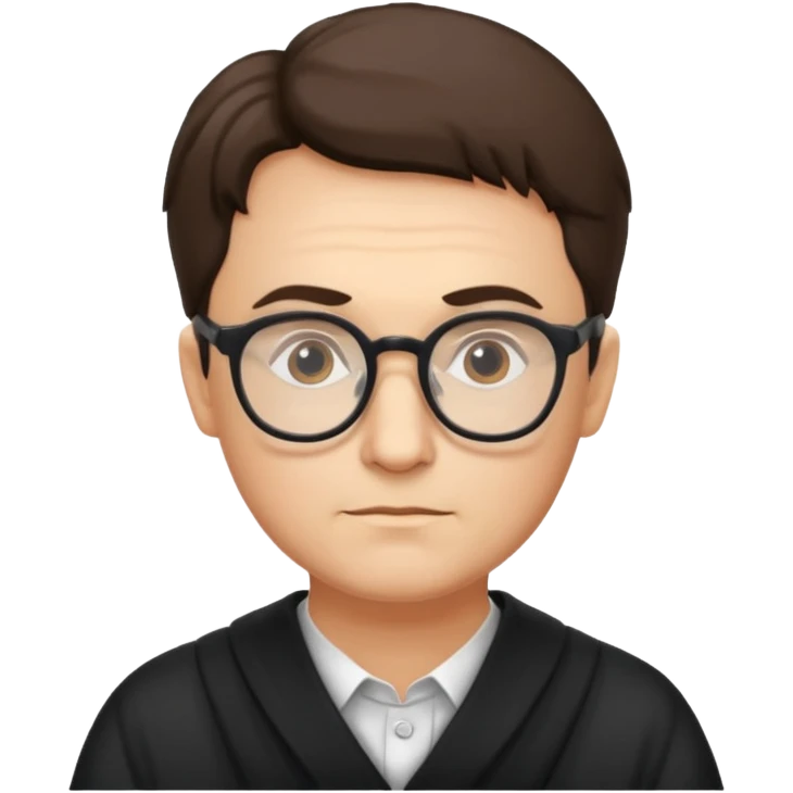 philosopher, wearing glasses emoji