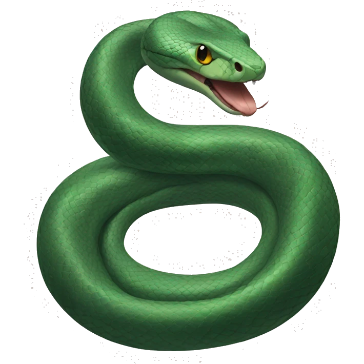 Realistic snake emoji
