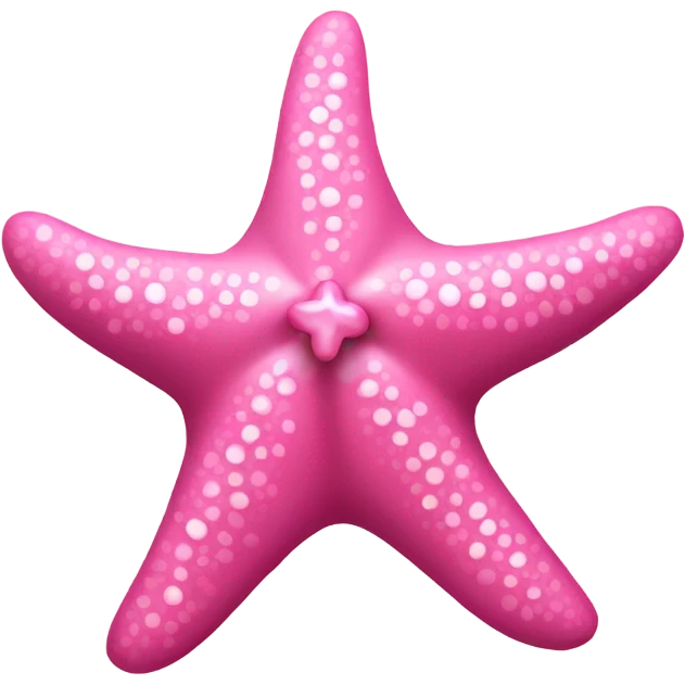 Pink starfish with a pink bow emoji