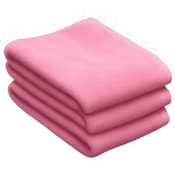 Pink towel emoji