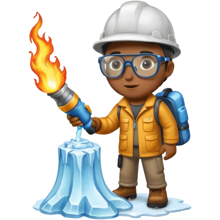 Sculptor blowtorch,Ice. emoji