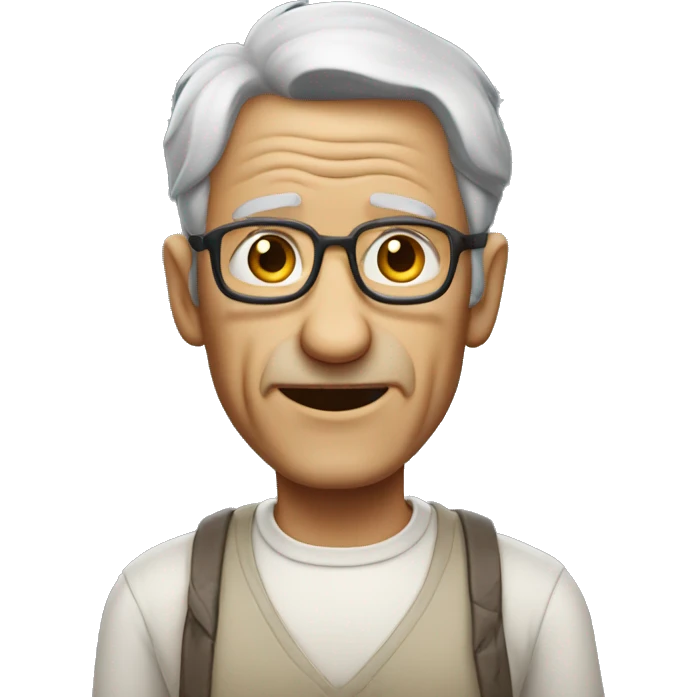 Old scrawny man  emoji