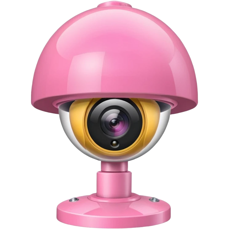 Security Camera pink  emoji