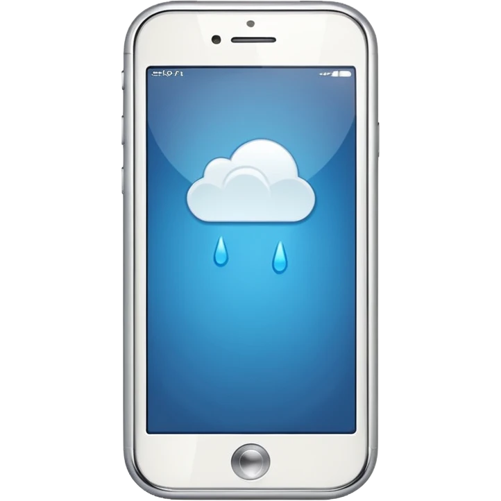 beyaz cep telefonu emoji