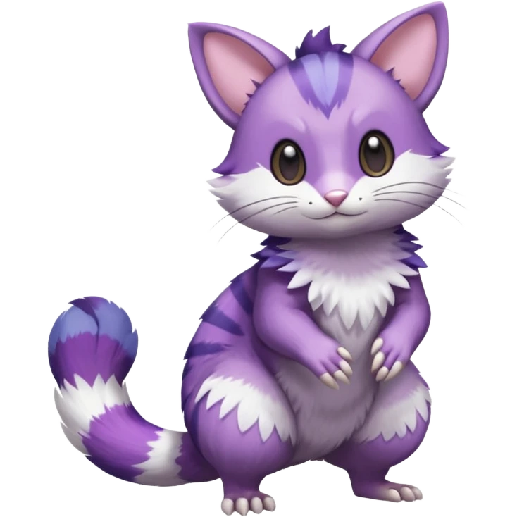 Shiny Furret-Purrloin-Trico-Hybrid (Full body) emoji