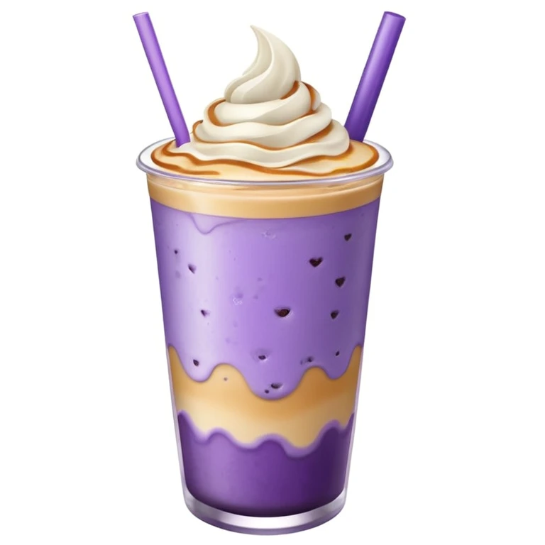 Ube Brûlée Iced Latte emoji