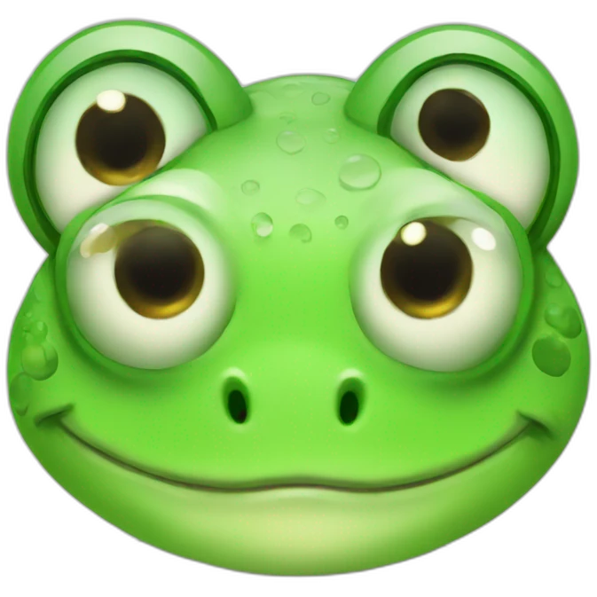 Cute frog emoji