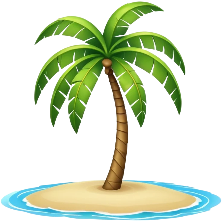 palm and sea emoji