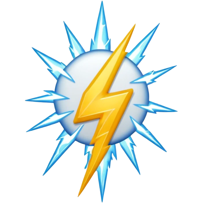 Lightning emoji