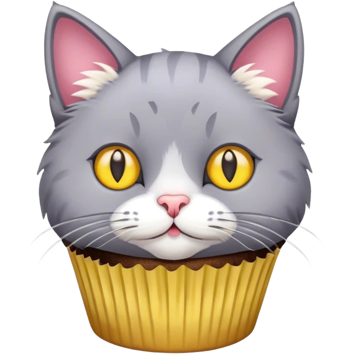 Cat with cupcakes  emoji