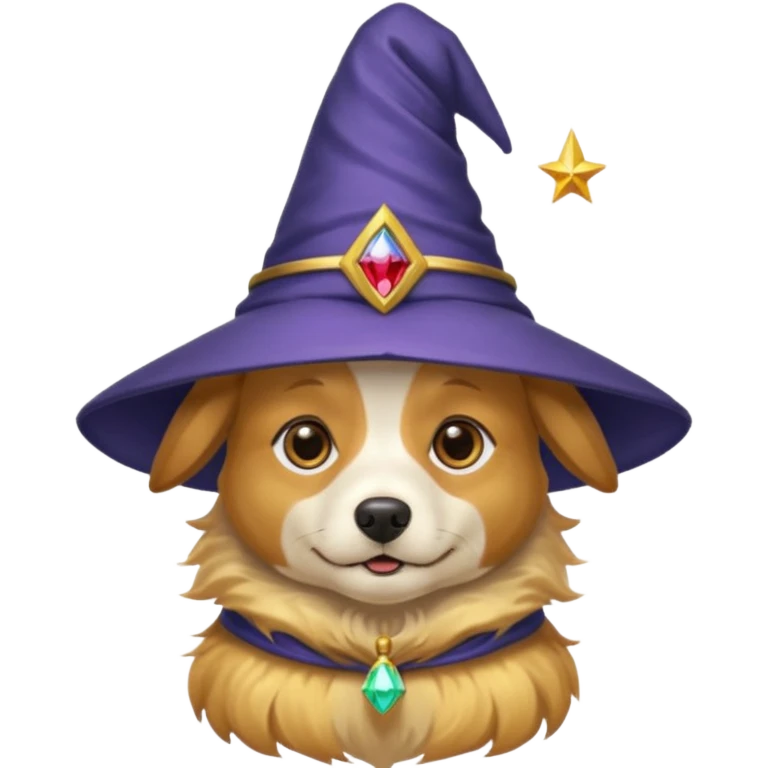 Dog wizard emoji
