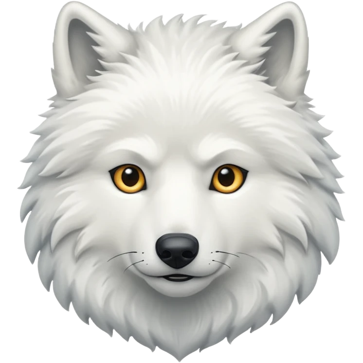 White wolf emoji emoji