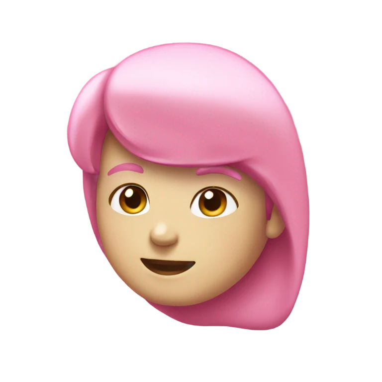 pink color number 1 emoji