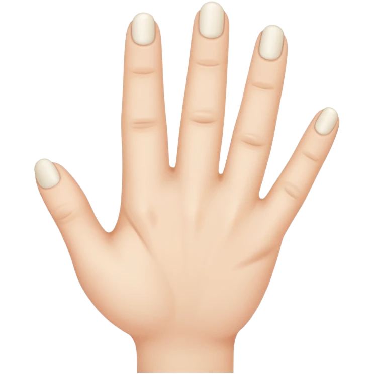 A small finger in the large pic emoji