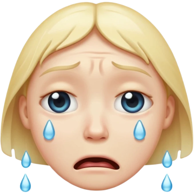 crying face emoji, expressive and clear emoji