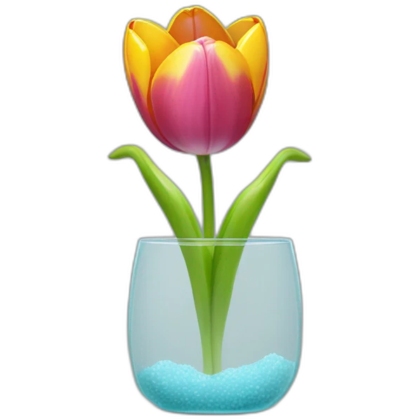 tulipas in glass emoji