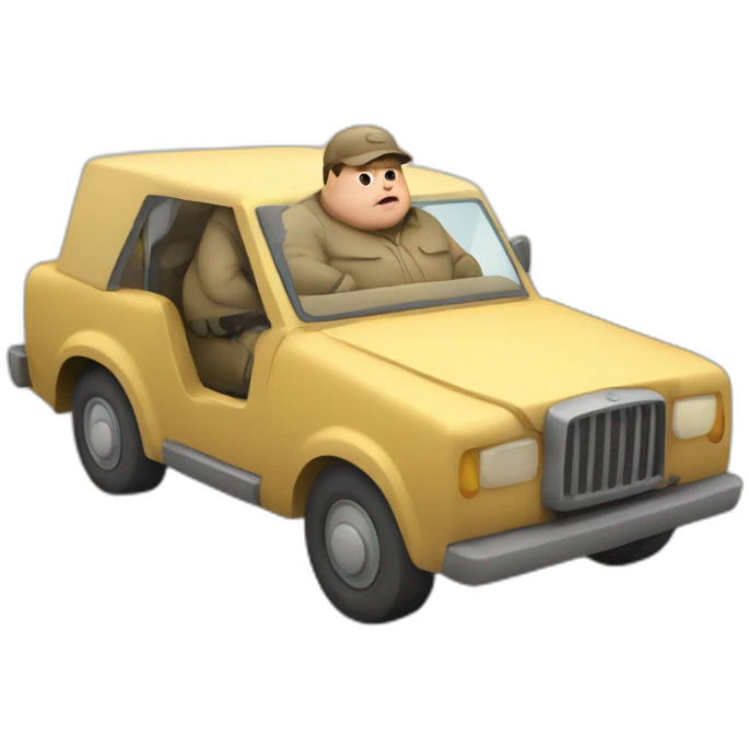 fat man in trench ocar emoji