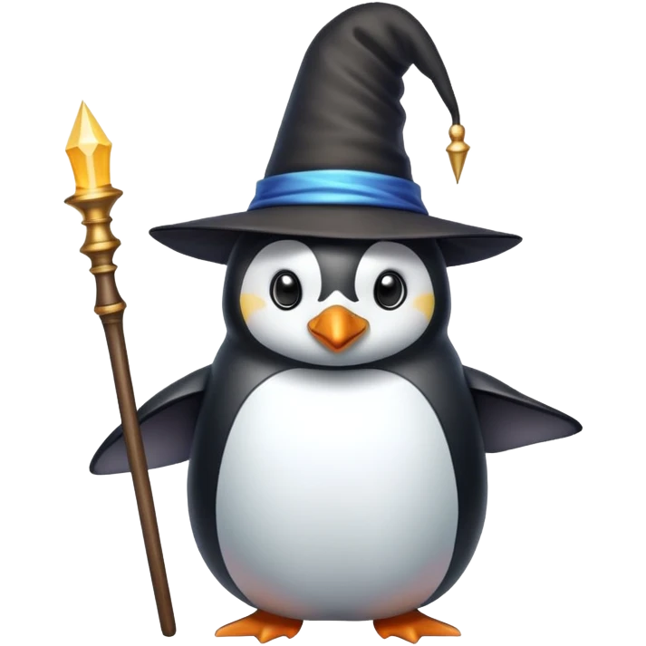 Penguin Wizard emoji