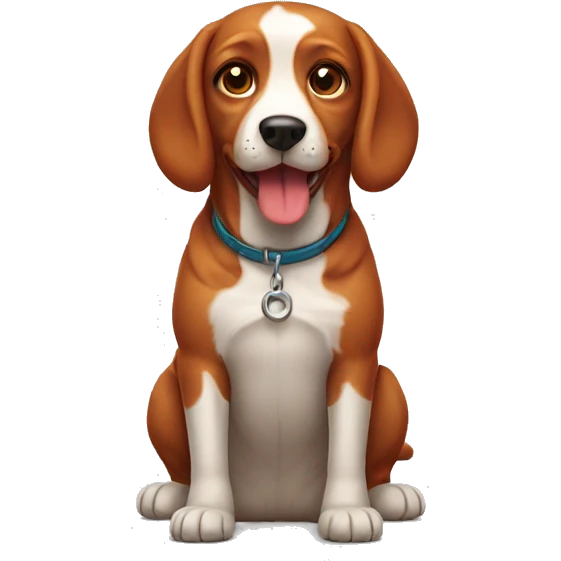red headed dog  emoji