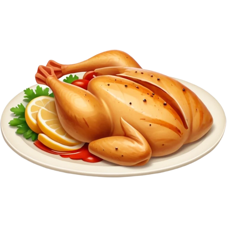 sliced chicken meat emoji