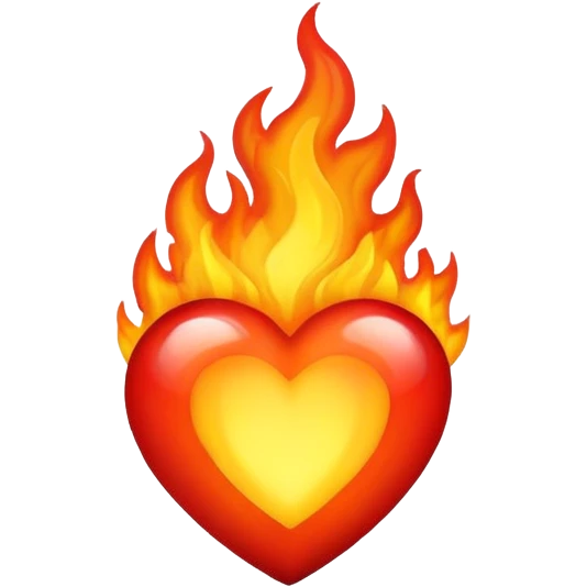Heart on fire emoji