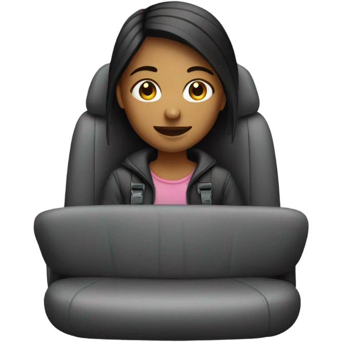 The girl in the car emoji