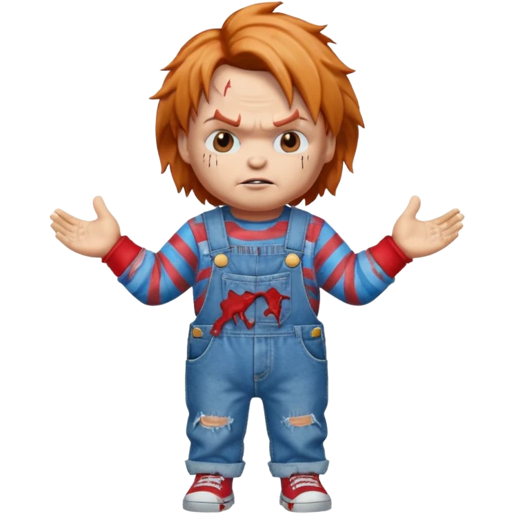 chucky shrug emoji