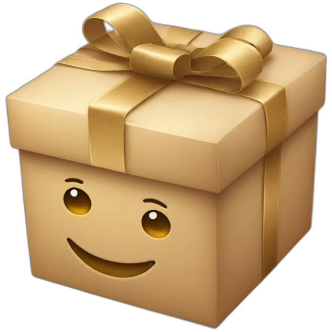 gift box with smile emoji