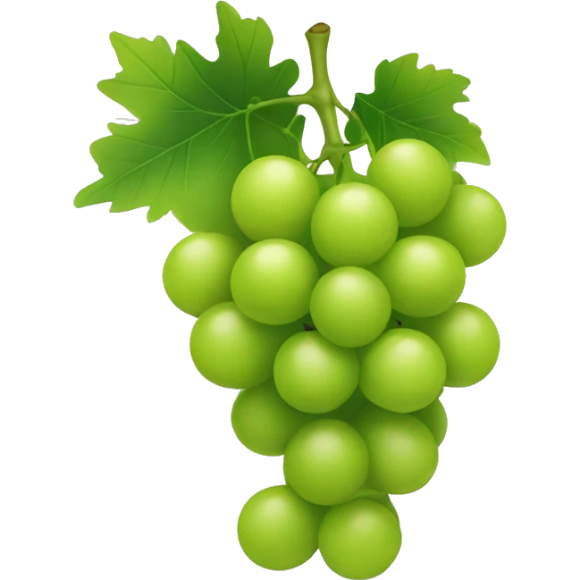 A bunch of green grapes emoji