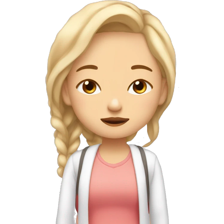 Mix girl ￼asleep ￼ emoji