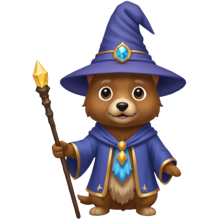 Dog wizard emoji