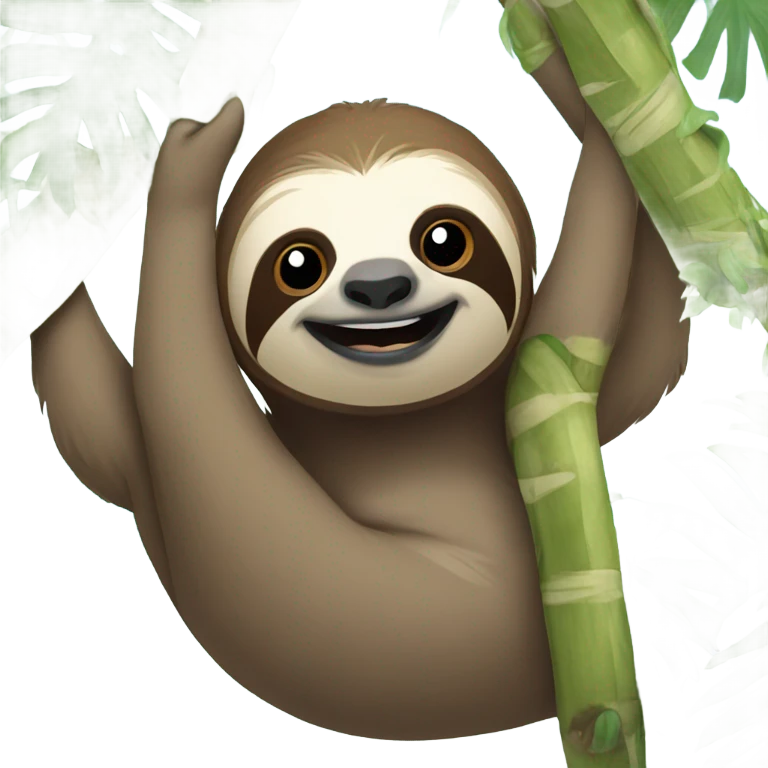 sloth in bali  emoji