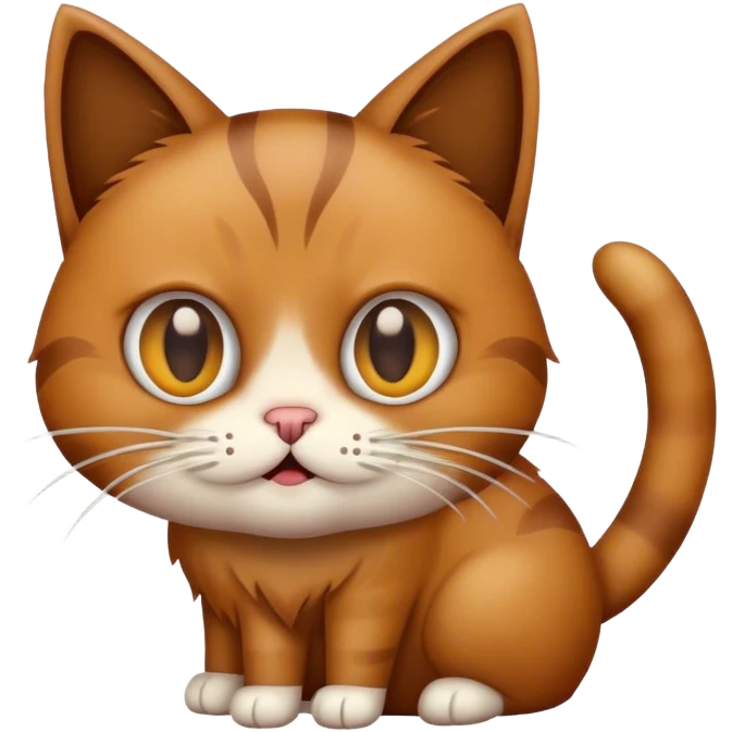 Cat taking a shit emoji