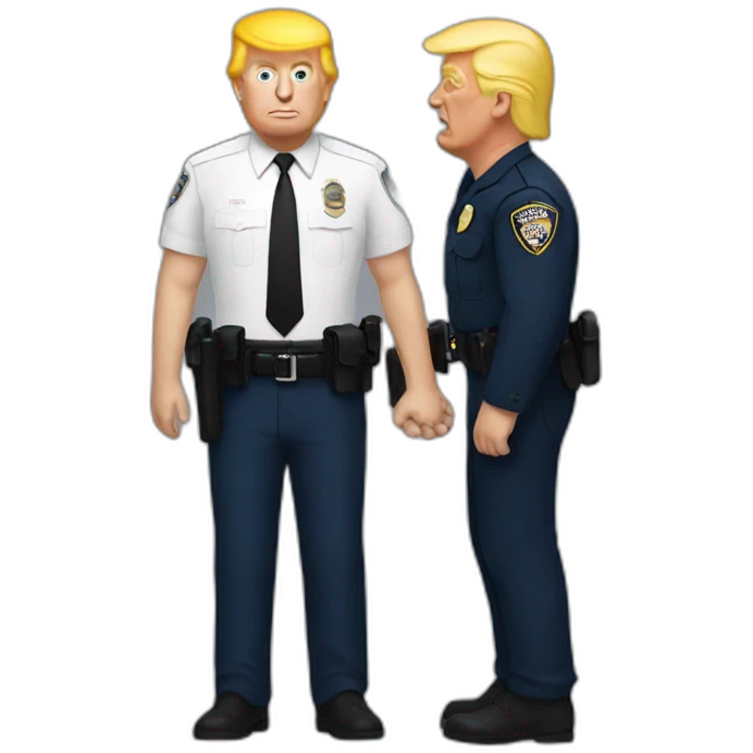 trump-getting-arrested emoji