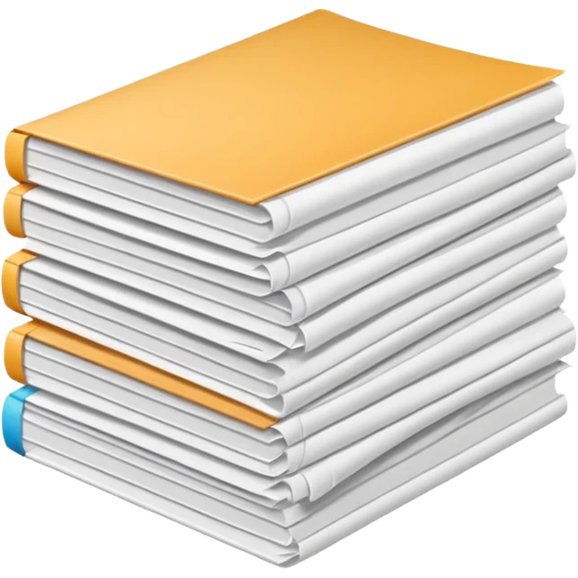 Stack of papers emoji