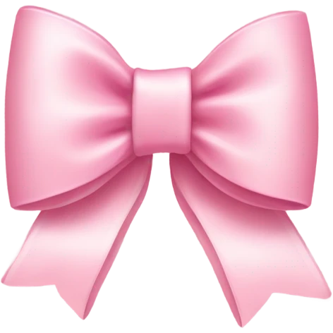 light pink bow on light pink bow emoji