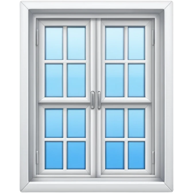 generate white open window with interior background emoji