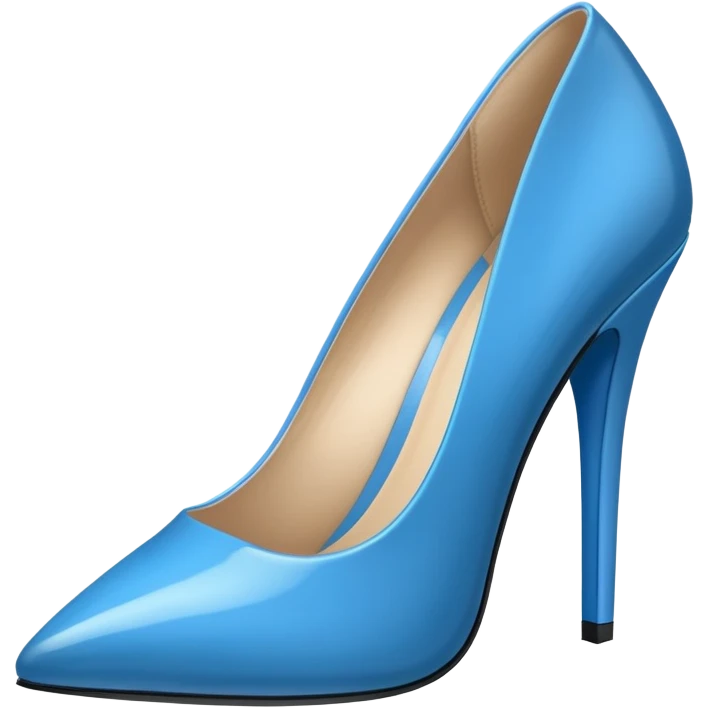 super realistic blue heels emoji