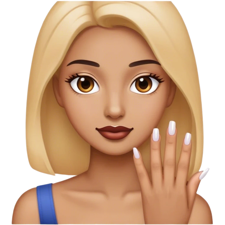 Take a photo by manicure emoji