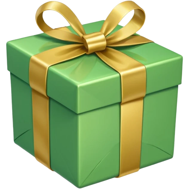 make present box in light green color  emoji