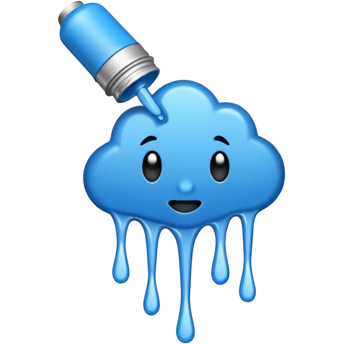 gaffiti spray paint blue emoji